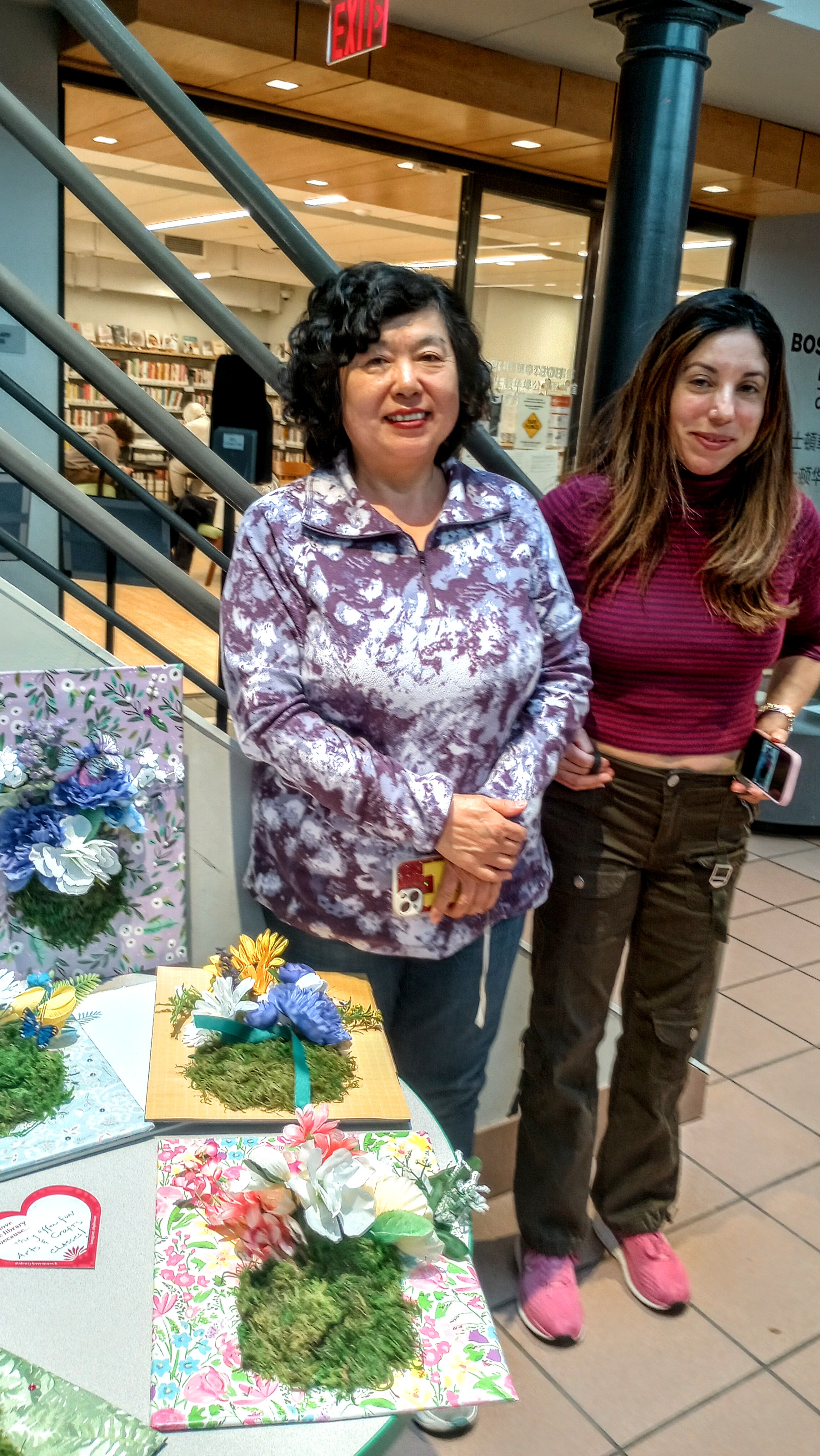 Canvas Floral Art workshop in Chinatown